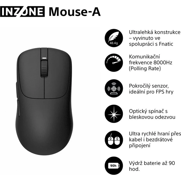 Sony INZONE Mouse-A herní myš - Myši - Obrázek NPBH000K01