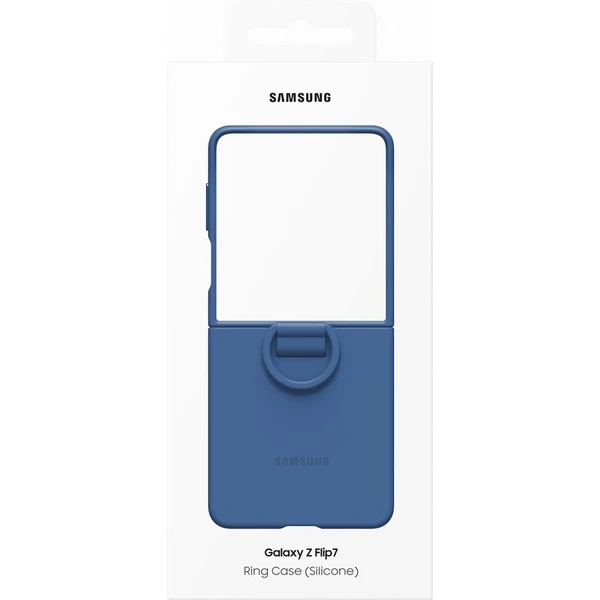 Samsung Ring Silicone Case ochranný kryt Galaxy Z Flip7 modrý - Pouzdra - Obrázek NPGE000K01