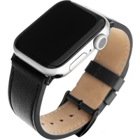 FIXED Leather Strap kožený řemínek pro Apple Watch 42/44/45mm černý - Řemínky