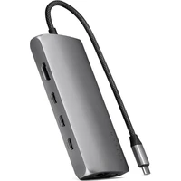 Satechi USB-C víceportový adaptér 8K s Ethernet V3 vesmírně šedý - USB huby