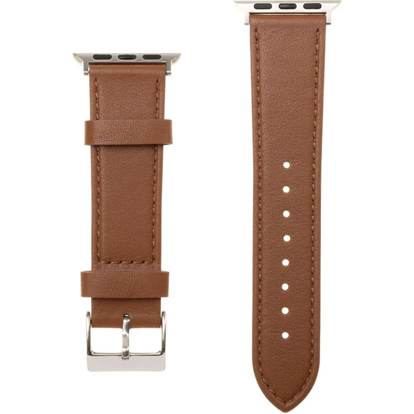 FIXED Leather Strap kožený řemínek pro Apple Watch 42/44/45mm hnědý - Řemínky - Obrázek NQTZ000501