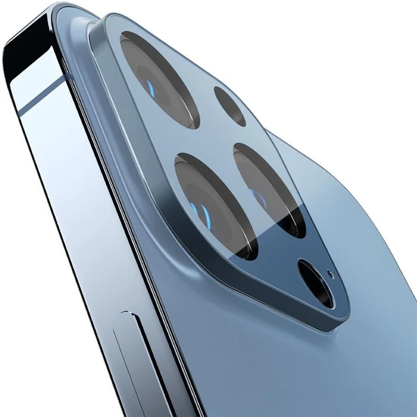 Spigen tR Optik 2 Pack tvrzené sklo na fotoaparát iPhone 13 Pro/13 Pro Max modré - Ochranné folie a skla - Obrázek NREZ600301