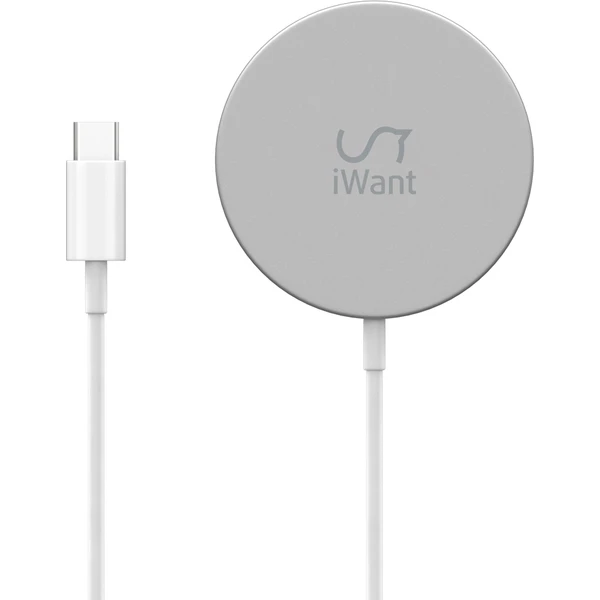 iWant MagSafe iPhone nabíječka + 20W USB-C adaptér stříbrná - Nabíječky - Obrázek NS2F300401
