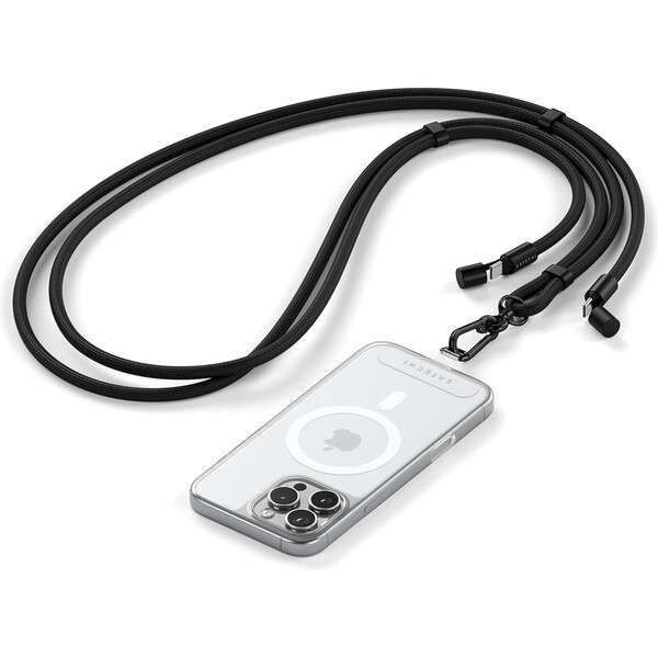 Satechi OntheGo crossbody popruh černý Černá