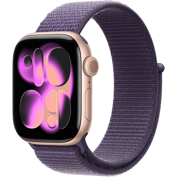 Apple Watch 42/41/40/38mm mlžně fialový provlékací sportovní řemínek