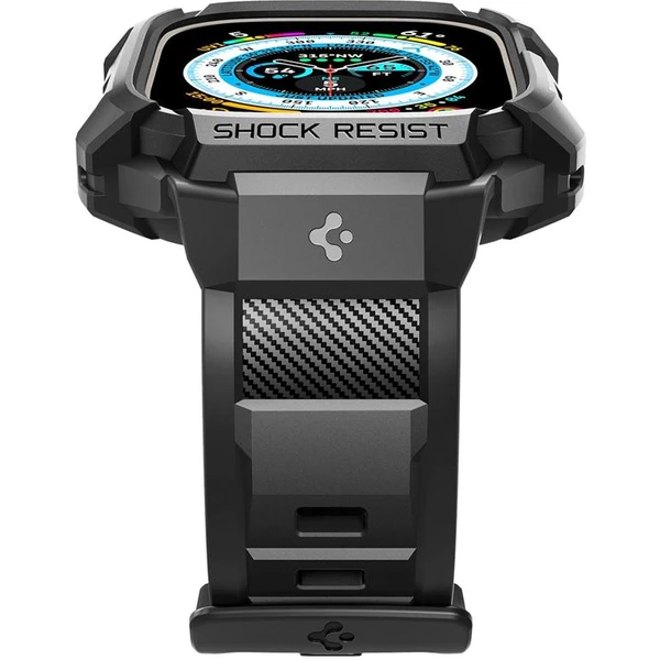 Spigen Rugged Armor Pro řemínek s pouzdrem Apple Watch Ultra 3/2/1 (49mm) černý - Pouzdra - Obrázek NTK0000N01