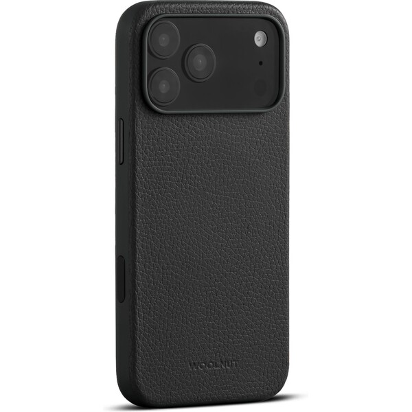 Woolnut MagSafe kožený kryt iPhone 17 Pro Max černý