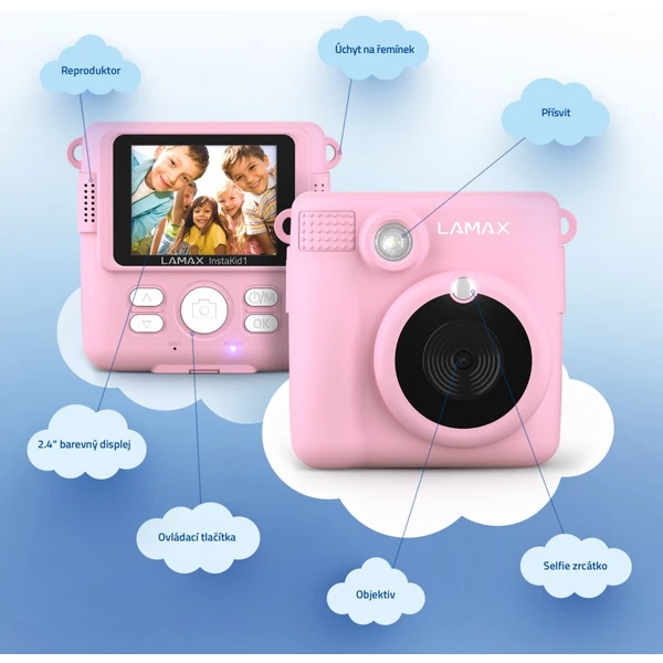 LAMAX InstaKid1 Pink - Fotoaparáty - Obrázek NUO0000L01