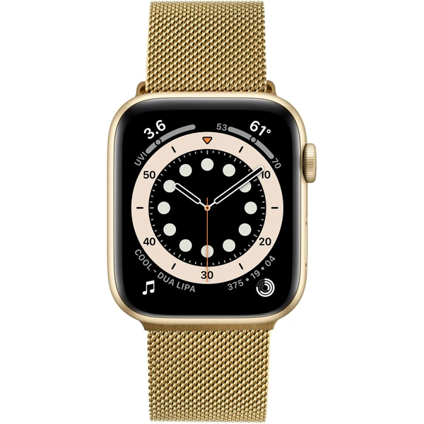 FIXED Mesh Strap síťový nerezový řemínek Apple Watch 42/44/45mm zlatý - Řemínky - Obrázek NUQU600301