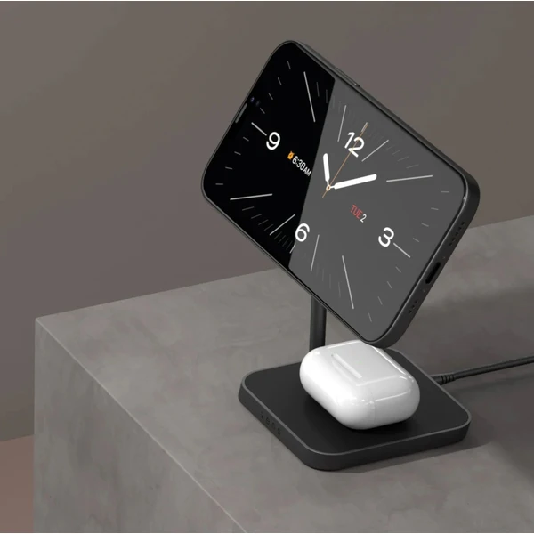 ZENS Office Charger Pro 2 MagSafe 2v1 nabíječka (20W) černá - Nabíječky - Obrázek NVFL000K01