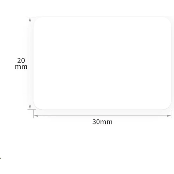 Niimbot štítky R 30x20mm 320ks pro B21, B3S, B1 bílé - Pásky pro štítkovače - Obrázek NWR0000N01