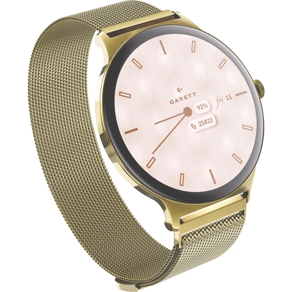 Garett Smartwatch Verona 2 Mesh steel, zlatá - Chytré hodinky - Obrázek NX2J000K01