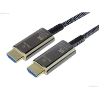 PremiumCord HDMI 2.1/HDMI 2.1 optický kabel s ethernetem 8K 5m černý/bílý - Kabely a redukce
