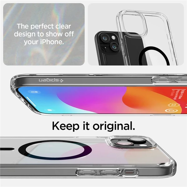 Spigen Ultra Hybrid MagFit kryt iPhone 15 černý - Pouzdra - Obrázek NXV8000601