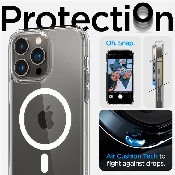 Spigen Ultra Hybrid kryt Mag iPhone 14 Pro bílý - Pouzdra - Obrázek NY2H300401