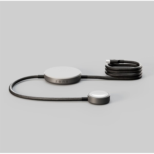 ZENS Pro 2 MagSafe/Qi2 2v1 nabíječka s USB-C kabelem (25W) šedá