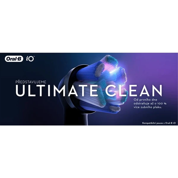 Oral-B iO Ultimate Clean náhradní hlavice (4 ks) černé - Zubní kartáčky - Obrázek O0MNF00101