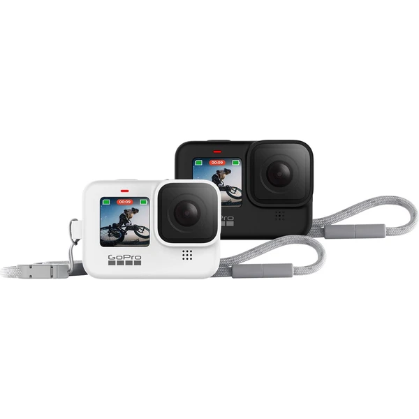 GoPro silikonové pouzdro + šnůrka, bílé - Pouzdra - Obrázek O0T2000501