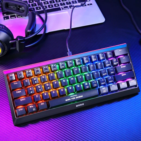Marvo KG962G EN - R mechanická herní klávesnice TKL RGB (US) černá - Klávesnice - Obrázek O1M7000N01