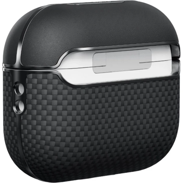 Pitaka Aramid Fiber pouzdro Apple AirPods Pro 2 black/grey (MagSafe) - Pouzdra - Obrázek O1PG000K01