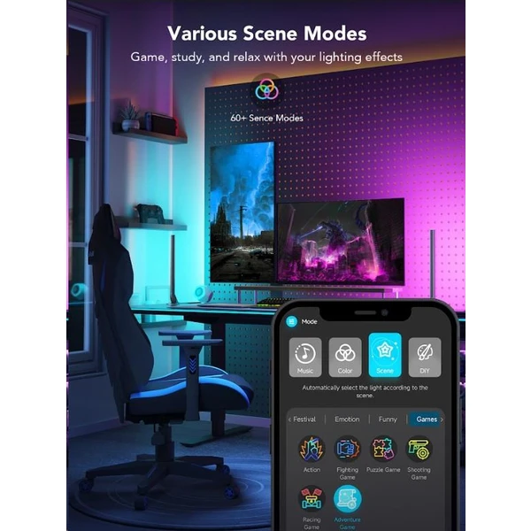 Govee Smart Gaming Light Bars LED Panely + Smart Dual ovladač - Chytrá osvětlení - Obrázek O1S6000L01