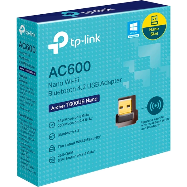 TP-Link Archer T600UB Nano Wifi Bluetooth Adaptér - Síťové adaptéry - Obrázek O1X0000P01