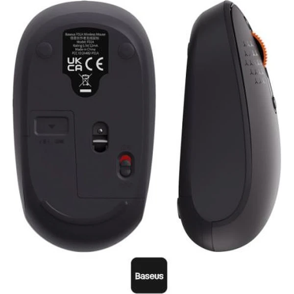 Baseus F01B Tri-mode bezdrátová myš šedá - Myši - Obrázek O22R000K01