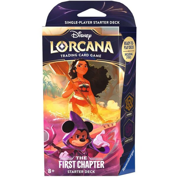 Sběratelské karty Disney Lorcana: The First Chapter TCG Starter Deck Amber & Amethyst