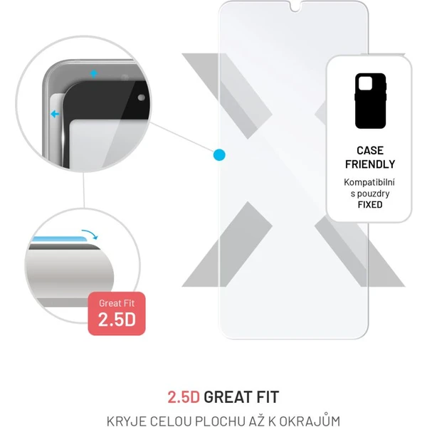 FIXED 2,5D tvrzené sklo Xiaomi Redmi 13C/13C 5G/POCO C65/POCO M6 5G čiré - Ochranné folie a skla - Obrázek O2Q1000P01