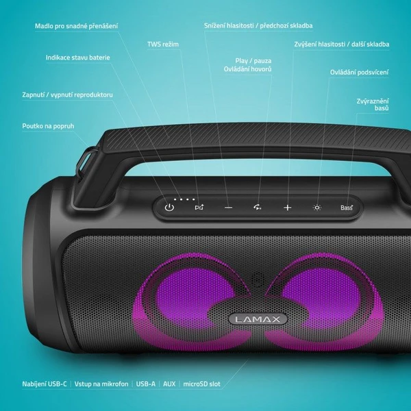 LAMAX PartyGo1 - Reproduktory - Obrázek O301000J01