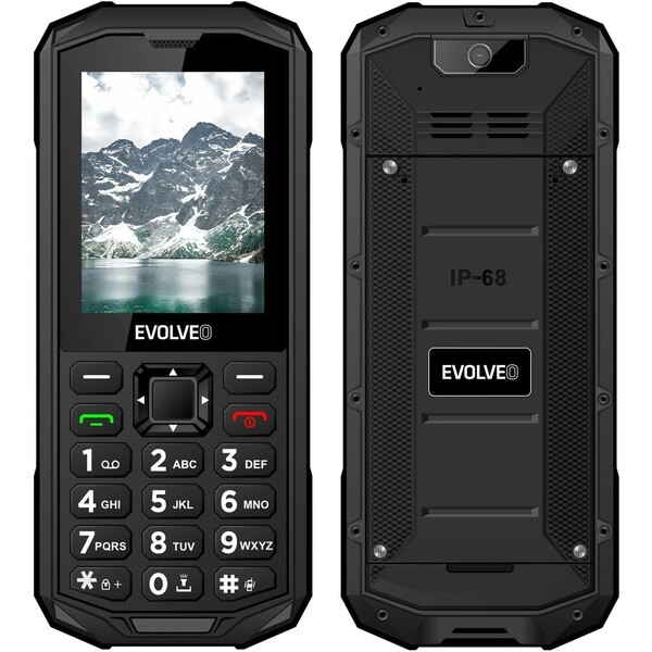 EVOLVEO StrongPhone X5 vodotěsný odolný Dual SIM telefon černo-šedý Šedá