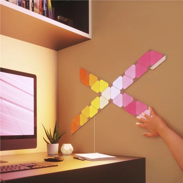 Nanoleaf Shapes Triangles Mini Expansion Pack (10 ks) chytré modulární osvětlení - Chytrá osvětlení - Obrázek O353000501