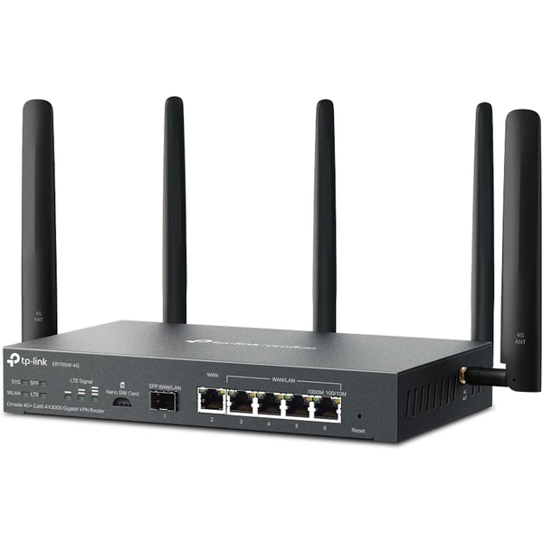 TP-Link ER706W-4G Wi-Fi 6 router černý - Routery - Obrázek O3B5000P01