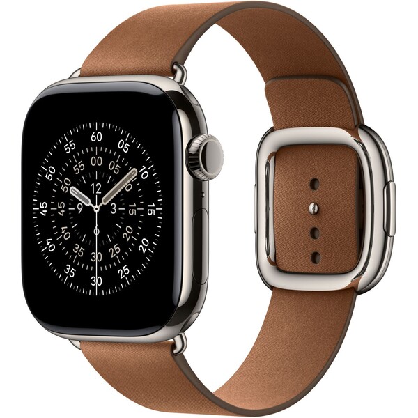 Apple Watch 42/41/40/38mm karamelový řemínek s moderní přezkou střední