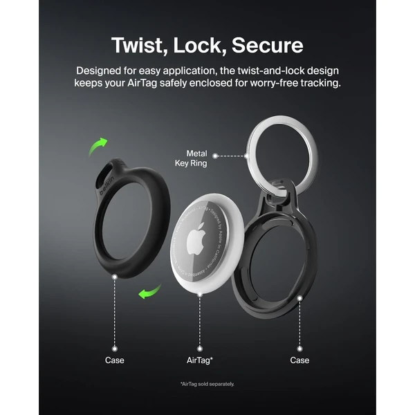 Belkin Secure holder pouzdro na AirTag s kroužkem (4-pack) - Pouzdra - Obrázek O46G000J01