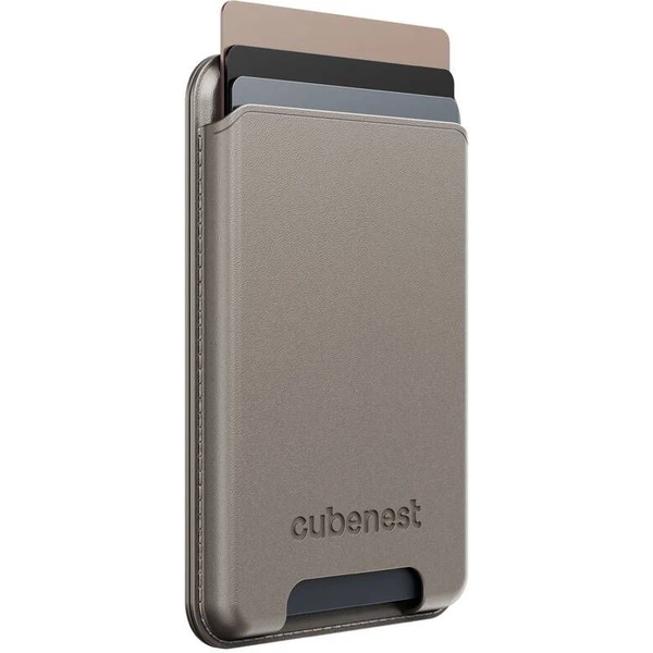 CubeNest Magnetic Wallet Stand MagSafe peněženka zlatá - Peněženky - Obrázek O4DF000L01