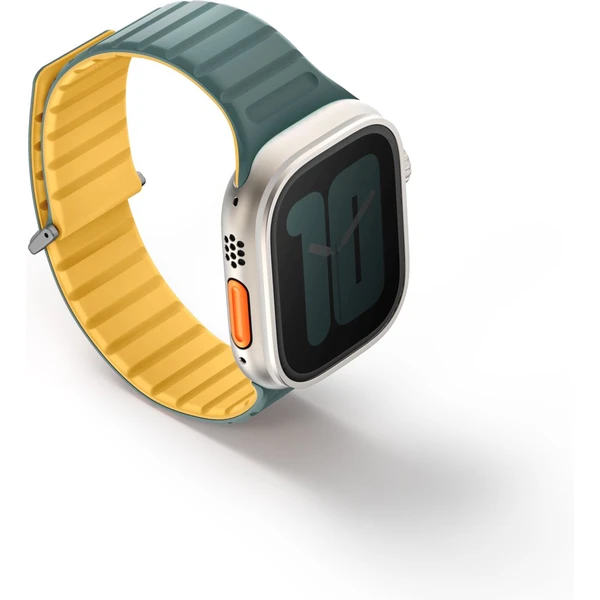 UNIQ Revix Evo oboustranný řemínek Apple Watch 49/46/45/44/42mm (zelený/žlutý) - Řemínky - Obrázek O4O5000O01