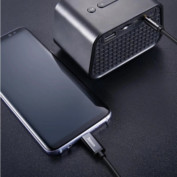 Baseus USB-C/3,5mm kabel 1,2m černý - Kabely a redukce - Obrázek O4RR000501