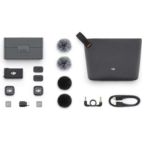 DJI Mic 3 (2 TX + 1 RX + Charging Case) Černá
