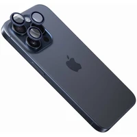 FIXED Camera Glass ochranná skla Apple iPhone 15 Pro/15 Pro Max tmavě modrá - Ochranné folie a skla