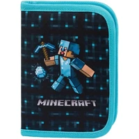 Školní penál BAAGL jednopatrový Minecraft Blue Axe - Penály