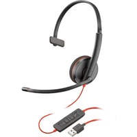 Poly Blackwire 3210 Mono USB-A sluchátka, černá - Sluchátka