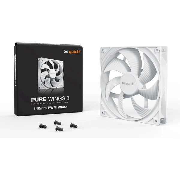Be quiet! Pure Wings 3 140mm PWM bílý - Ventilátory pro PC - Obrázek O53B000L01
