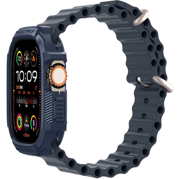Spigen Rugged Armor kryt Apple Watch Ultra 3/2/1 (49mm) modrý - Pouzdra - Obrázek O5A1000P01