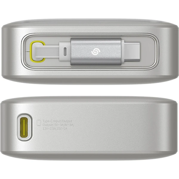 Baseus OS Free2Pull powerbanka 10000mAh 30W šedá - Powerbanky - Obrázek O5AE000N01