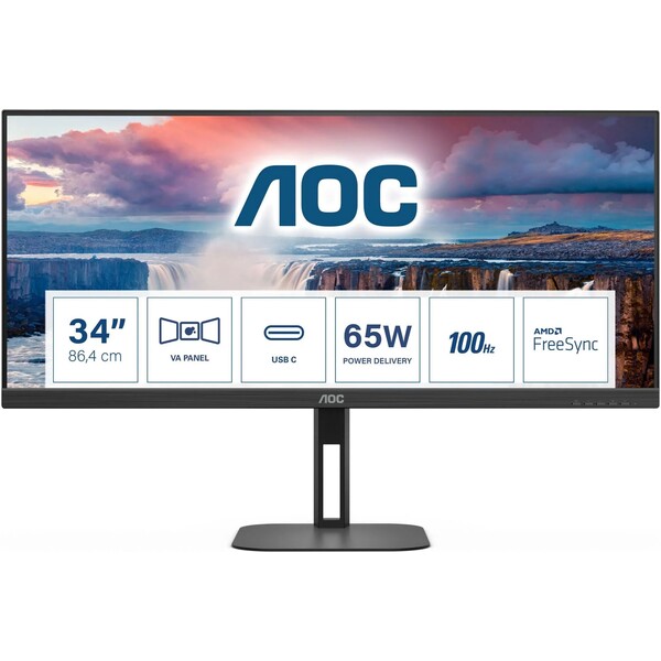 AOC U34V5C/BK  Černá