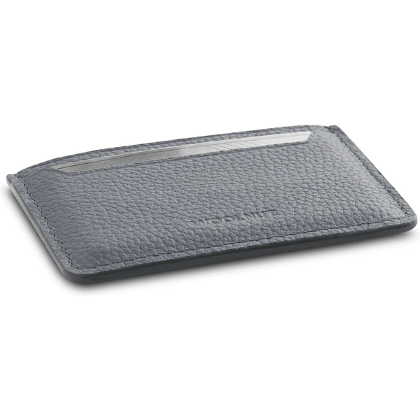 Woolnut kožené pouzdro na karty šedé - Peněženky - Obrázek O668000701