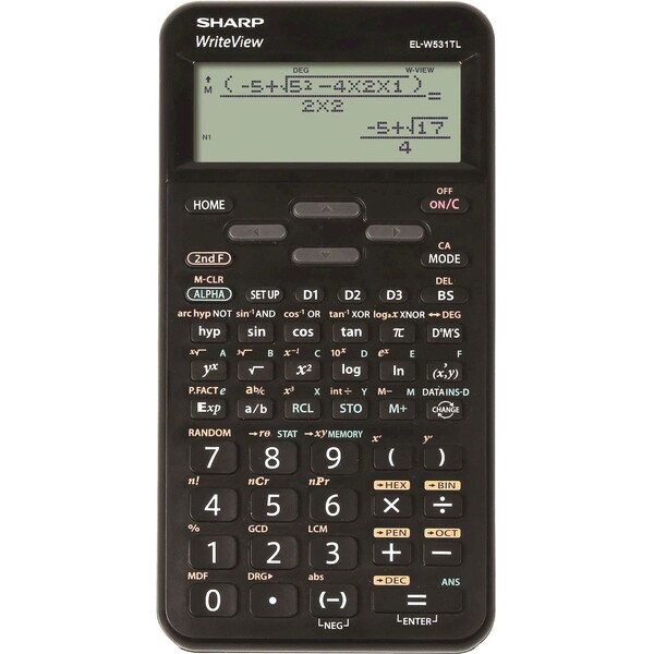 Vědecká kalkulačka Sharp EL-W531TL - 16 míst, černá