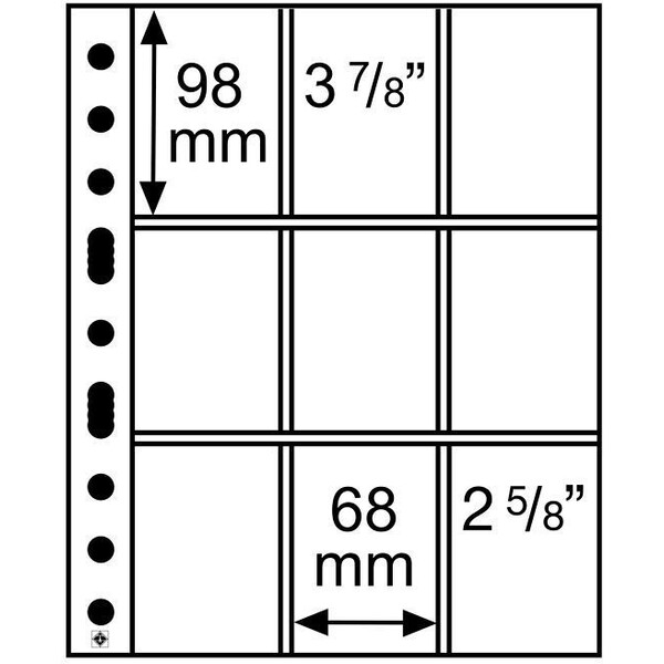 Leuchtturm listy Grande EASY 3/3 C (balení 50 ks) Čirá