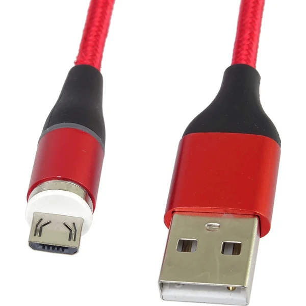 PremiumCord 2v1 napájecí kabel 1m červený - Kabely a redukce - Obrázek O73S000K01